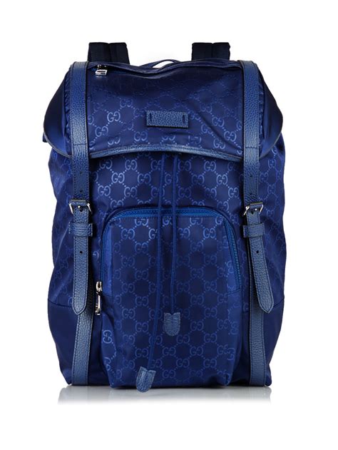 blue gucci backpack|gucci backpacks black.